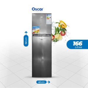 Réfrigérateur Combiné Oscar - 166 Litres - OSC-F222 - Gris
