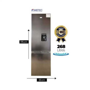 Réfrigérateur FIABTEC -FTBMS-458DDF - 268 L -Avec Distributeur d'eau
