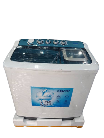 Machine a laver Oscar semi-automatique 10kg Lave/Rince/Essor -Blanc