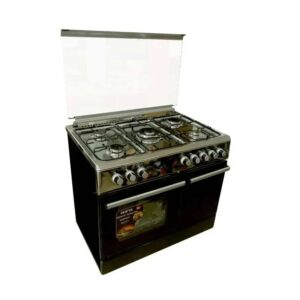 Cuisinière à gaz Aifa 5 foyers - 60x90 - Noir