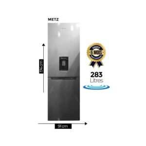 Réfrigérateur Combiné Metz Avec Distributeur d'eau - 283 Litres