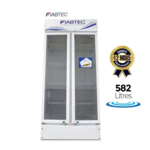 Refrigerateur FIABTEC – FTGDW-582 – 2 Portes Vitrées – 582 Litres – R600a